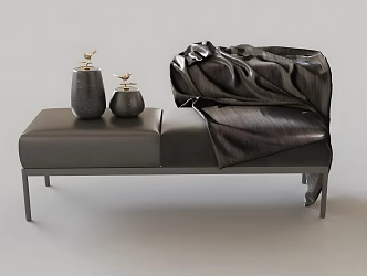 Modern Sofa Stool Modern Stool Sofa Stool Bench Blanket Home Furniture Chair Stool Massage Stool Shoe Changing Stool Jar 3d model