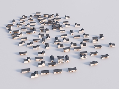 Residential planning New rural planning 3d model