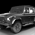 Black Classic Off Road SUV With Rugged Exterior Large Tires And Front Grille Design