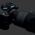 Sony Professional Digital Camera With High Quality Lens And Control Buttons Design 3d model