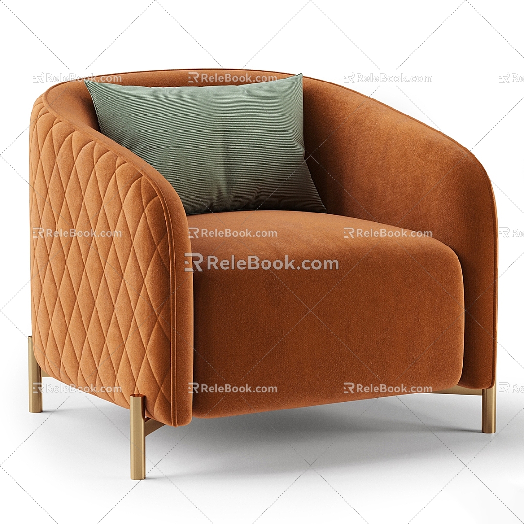 Single sofa 3d model