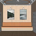 Modern Rest Area Mall Rest Area 3d model
