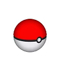 Glossy Red And White Pokeball Decorative Ornament Set For Home