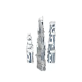 Future Architecture Featuring Sleek Tall Skyscrapers With Unique Glass Facades