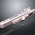 Advanced Interstellar Spaceship With Solar Panel Arrays And Modular Structure