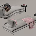 chaise longue 3d model