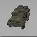 Old Green Military Truck Loaded With Cargo Supplies Oil Drums Luggage And Ladder