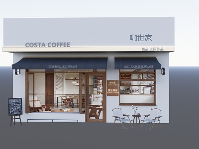 Cafe pop-up shop model