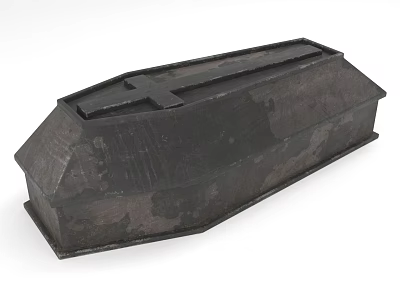 Black Household Storage Box With Textured Surface And Lid Design 3d model