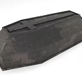 Black Household Storage Box With Textured Surface And Lid Design