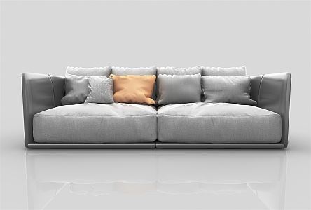 modern double sofa 3d model