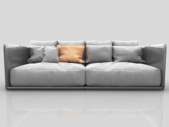 modern double sofa 3d model