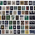 Curtains With Various Colorful Patterns And Traditional Modern Artistic Decorative Designs