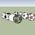 Different Colored Soccer Balls As Sports Equipment For Training And Games