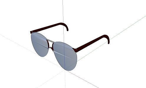 Modern Glasses 3d model