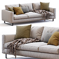 Modern Multiplayer Sofa Fabric Multiplayer Sofa 3d model