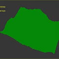 Detailed 3D Terrain Model Featuring Mountain Ranges And River Textures