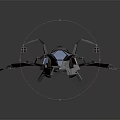 Futuristic Spacecraft Design With Sleek Aerodynamic Body Blue Lighting And Advanced Wings