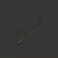 Elegant Fashion Necklace With Heart Pendant And Linked Metal Chain Design