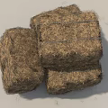 Hay stack hay stack hay stack hay roll wheat stack hay stack hay stack turf low face number low model simple model game video level super realistic 3d model