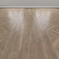 Wooden Flooring With Herringbone And Straight Plank Patterns In Interior 3d model