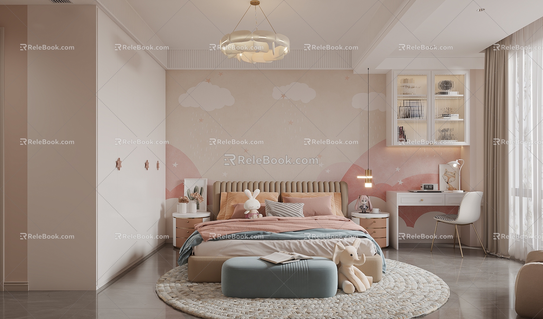 Children's Room Daughter Room 3d model