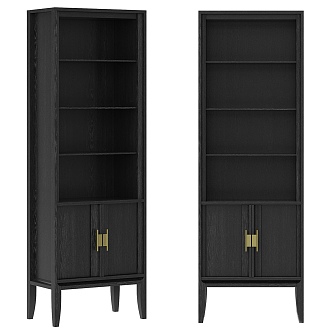 Dantone Home City Narrow Display Cabinet 3d model