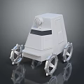 All Terrain Military Vehicle Featuring Geared Wheels Compact Structure And Roof Equipment