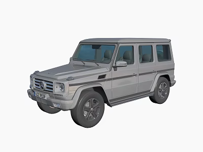 The Silver Off Road SUV with Bold Exterior Design All Terrain Wheels and Spacious Interior 3d model