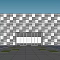 Modern Sales Department Building Sales Department Gradient Skin 3d model