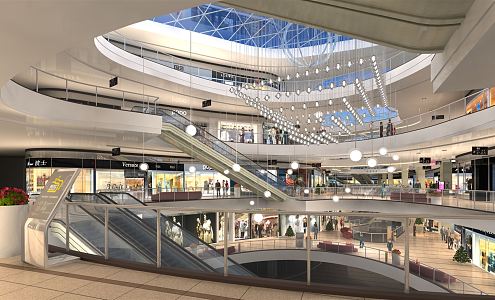 Modern Mall 3d model