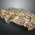 Natural Wood And Stone Fusion With Intricate Grain And Textured Surface For Decor
