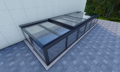 Lighting well translation skylight 3d model