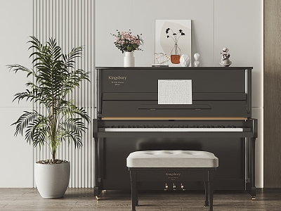 Modern Piano Paint Piano 3d model