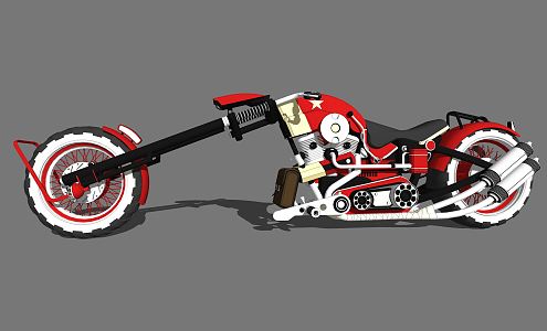 Modern Motorcycle Cool Moto 3d model