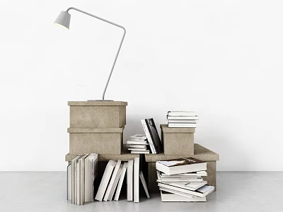 Modern Book Carton Ornaments 3d model