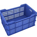 Blue Plastic Basket Storage Basket Miscellaneous Basket Material Basket Fruit Basket Vegetable Basket 3d model