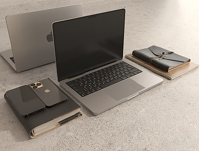 Modern Laptop 3d model