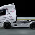 DAF Transportes VILLE Truck Sleek Modern Design On Road In Motion