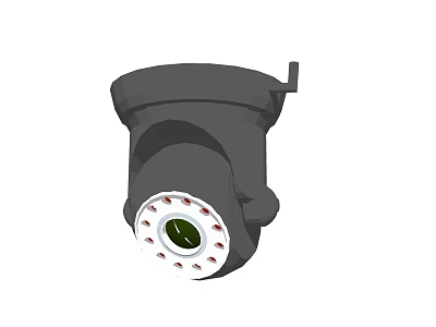 Projection Surveillance Camera with Infrared Night Vision and Dome Design 3d model