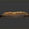 Delicious Puff Pastry Pie On Golden Paper Plate With Sliced Piece And Flaky Crust