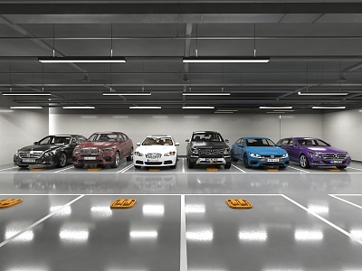 Modern Parking Car Garage 3d model