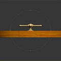 Wooden Roulette Wheel With Red Black Green Numbers And Metal Spinner For Casino Gaming