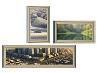 Landscape Decorative Painting Decorative Painting Landscape Hanging Painting Hanging Painting Landscape Painting 3d model
