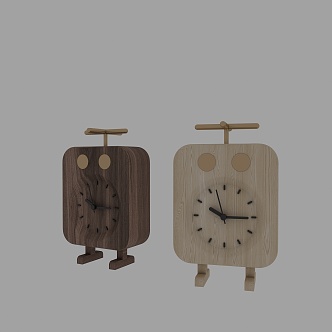 Alarm clock ornaments 3d model