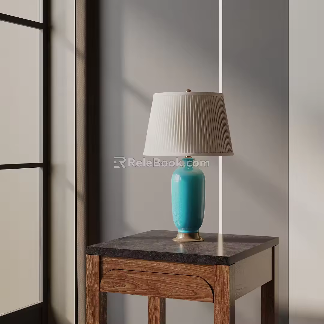 Modern table lamp 3d model
