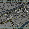 Aerial View Planning of Neatly Arranged Residential Buildings With Green Spaces And Trees
