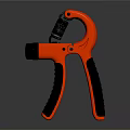 Professional Red Black Hand Gripper Tool with Spring for Hand Strength Training 3d model