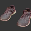 Gray Mesh Sports Sneakers With White Sole And Breathable Design For Daily Use