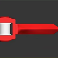 Red LED Strip Light With Multiple Small LEDs Neatly Arranged On Dark Background